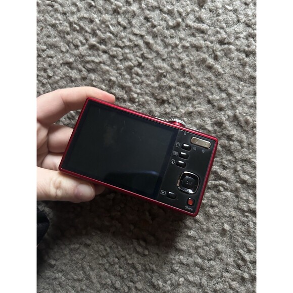 Kodak Easyshare M380 Red 10.2MP Digital Point & Shoot Camera UNTESTED - Picture 3 of 8